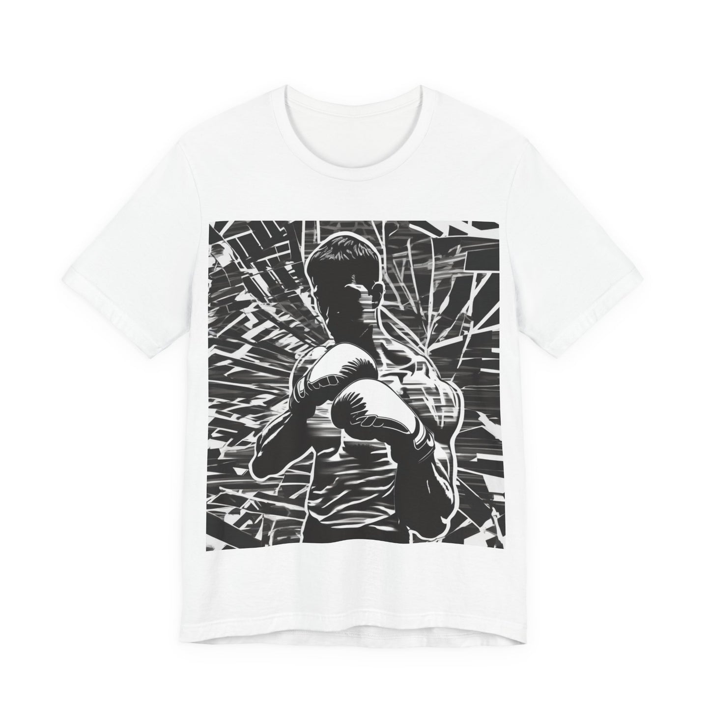 boostlete-boost-mode-scene-boxer-glitch-paper-0084 — Unisex Jersey Short Sleeve (B+C 3001)