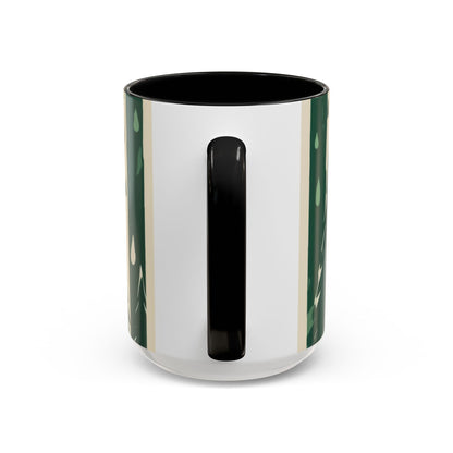 boostlete-quiet-power-icon-water-glitch-retro-0186 — Accent Mug 11oz/15oz