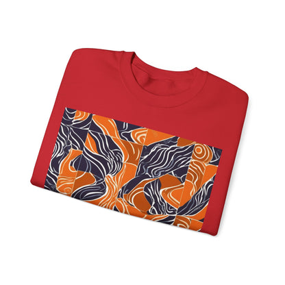 boostlete-rise-grind-pattern-sprint-vector-0207 — Unisex Heavy Blend Crewneck Sweatshirt (Gildan)