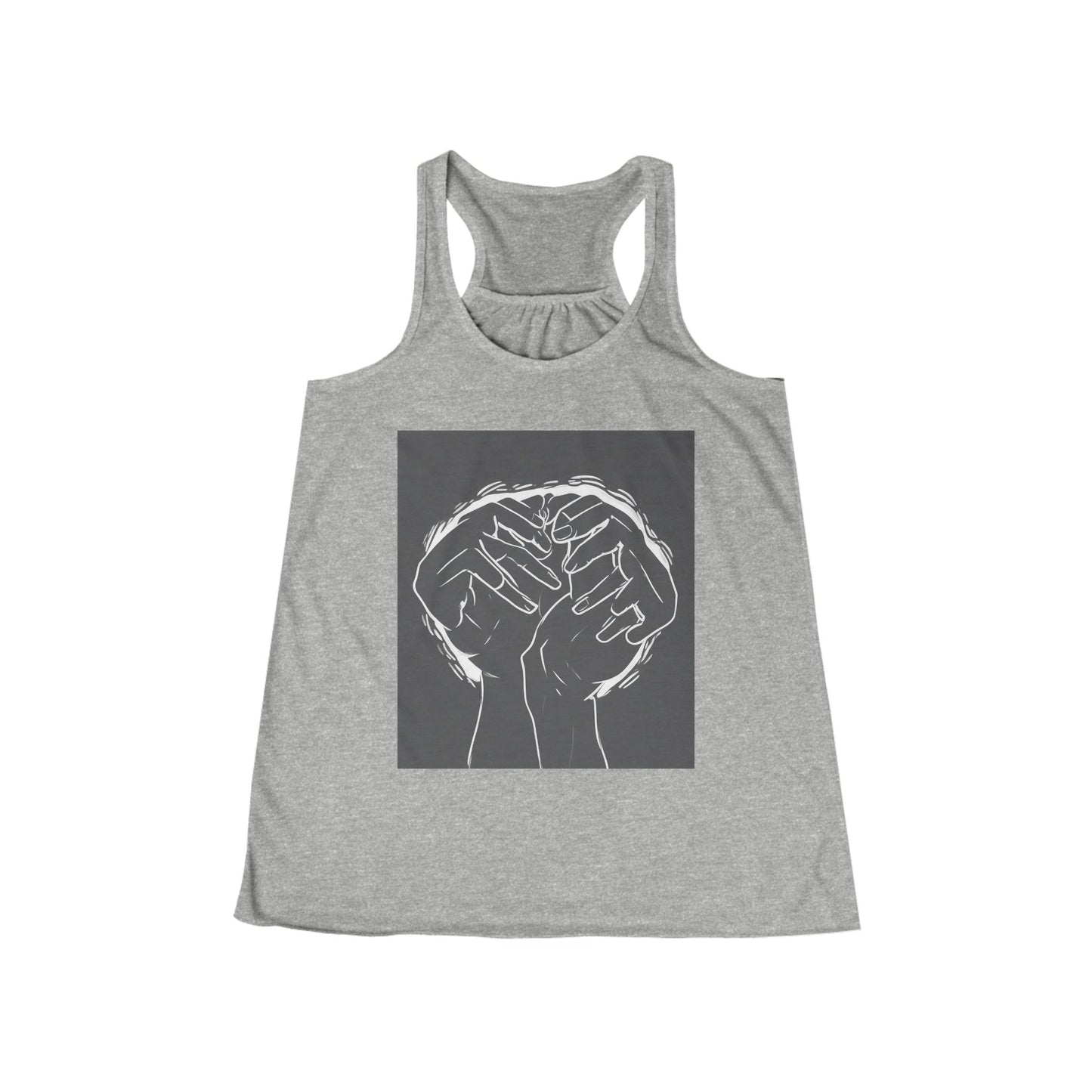 boostlete-am-crew-scene-athlete-high-modern-0308 — Women's Flowy Racerback Tank (B+C 8800)