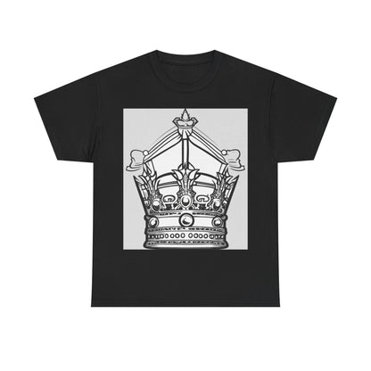boostlete-quiet-power-icon-crown-outline-badge-0130 — Unisex Heavy Cotton Tee (Gildan 5000)