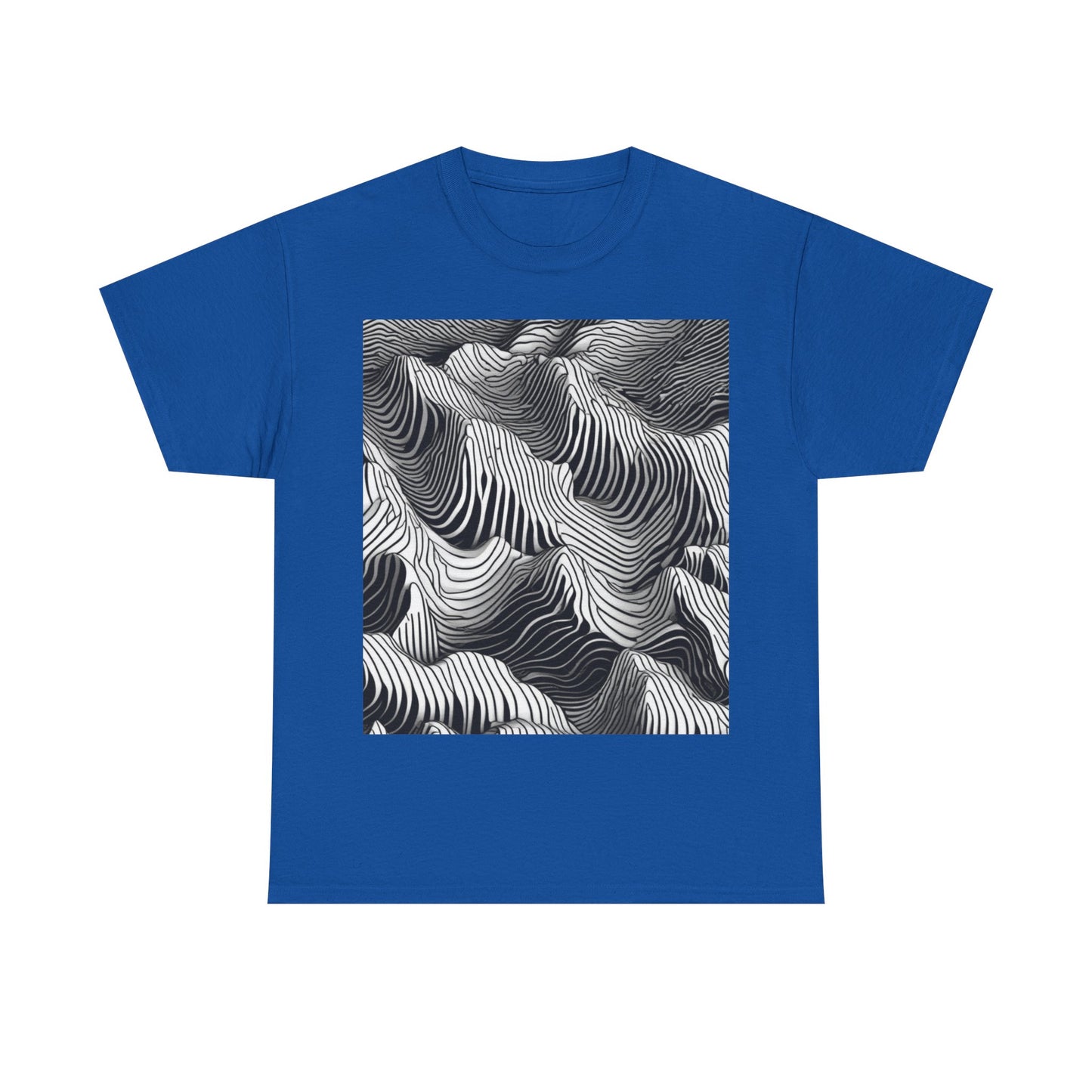boostlete-field-day-pattern-topographic-isometric-0211 — Unisex Heavy Cotton Tee (Gildan 5000)