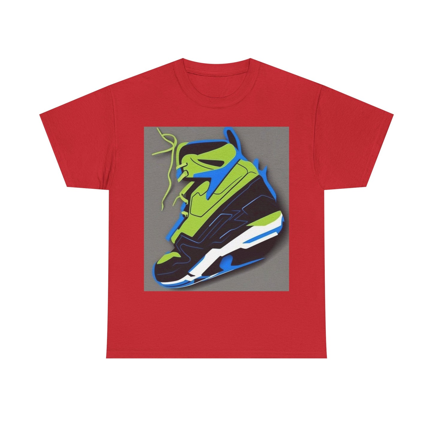 boostlete-quiet-power-icon-sneaker-duotone-paper-0066 — Unisex Heavy Cotton Tee (Gildan 5000)