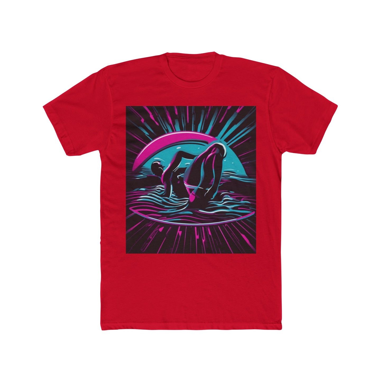 boostlete-pr-season-icon-swimmer-duotone-bold-0126 — Unisex Cotton Crew Tee (NL 3600)