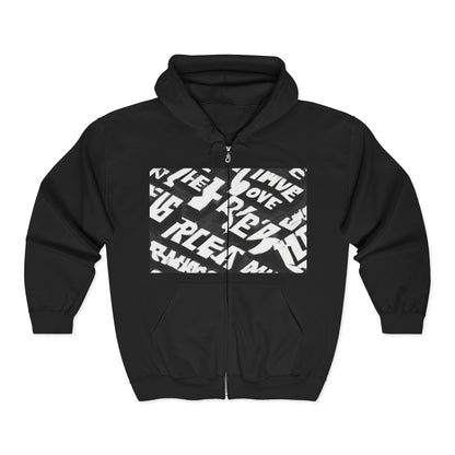 boostlete-pr-season-type-breathe-move-repeat-split-isometric-0017 — Unisex Heavy Blend Full-Zip Hooded Sweatshirt