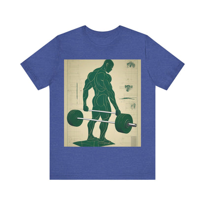 boostlete-recovery-progress-scene-deadlift-3d-blueprint-0236 — Unisex Jersey Short Sleeve (B+C 3001)
