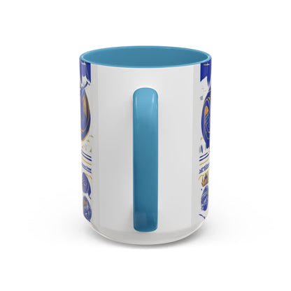 boostlete-am-crew-type-own-the-morning-outline-over-solid-vector-0429 — Accent Mug 11/15oz