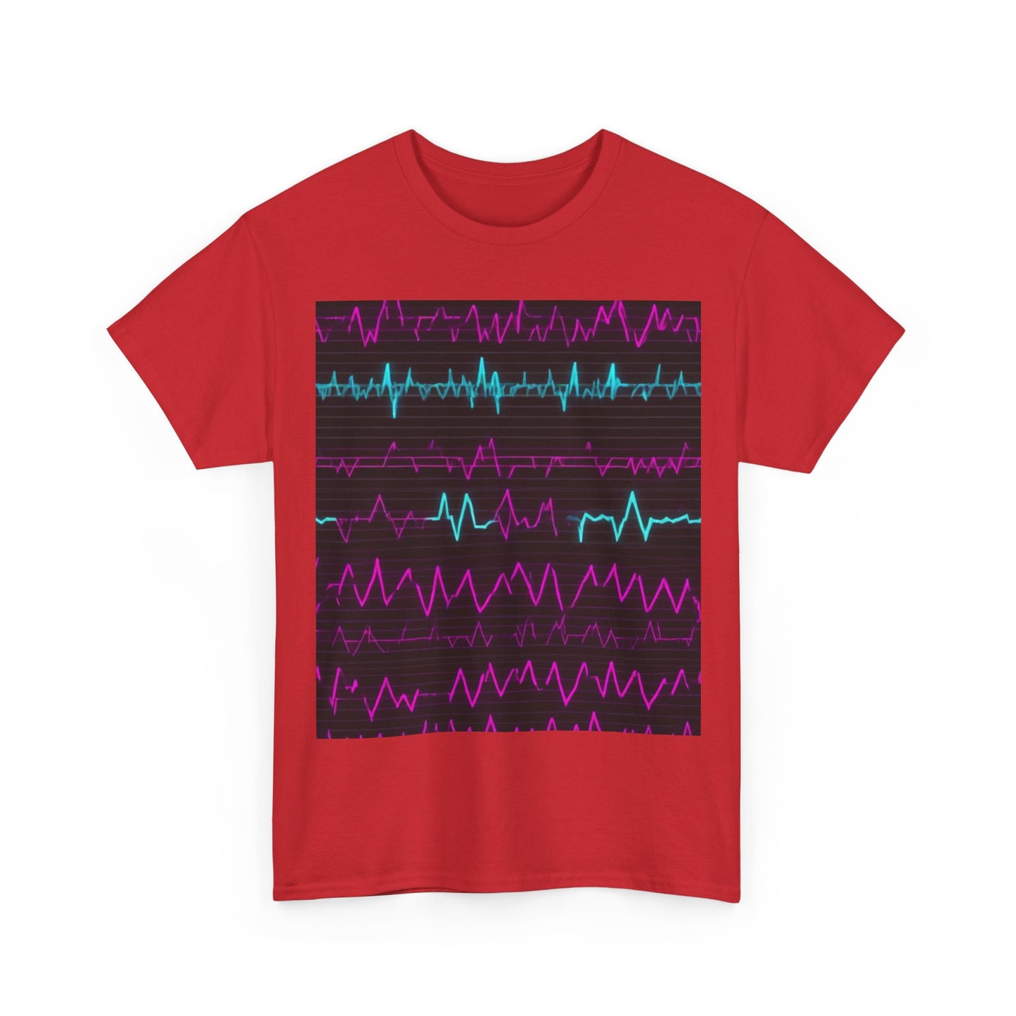 boostlete-boost-mode-pattern-ekg-modern-0111 — Unisex Heavy Cotton Tee (Gildan 5000)