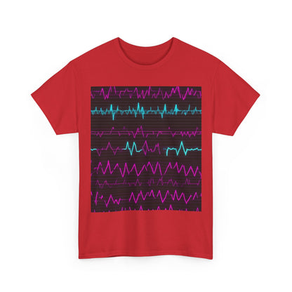 boostlete-boost-mode-pattern-ekg-modern-0111 — Unisex Heavy Cotton Tee (Gildan 5000)