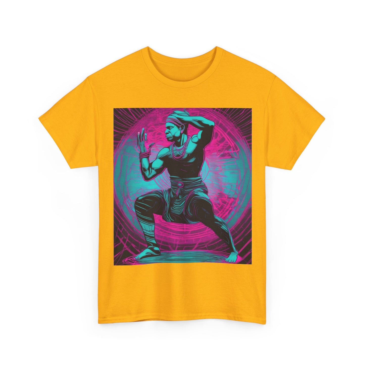 boostlete-rise-grind-scene-yogi-motion-line-art-0240 — Unisex Heavy Cotton Tee (Gildan 5000)