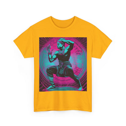boostlete-rise-grind-scene-yogi-motion-line-art-0240 — Unisex Heavy Cotton Tee (Gildan 5000)