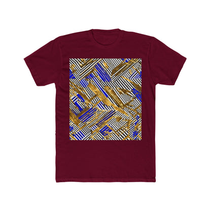 boostlete-boost-mode-pattern-diagonal-monoline-0015 — Unisex Cotton Crew Tee (NL 3600)