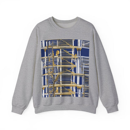 boostlete-rise-grind-icon-ladder-high-engraved-0238 — Unisex Heavy Blend Crewneck Sweatshirt (Gildan)