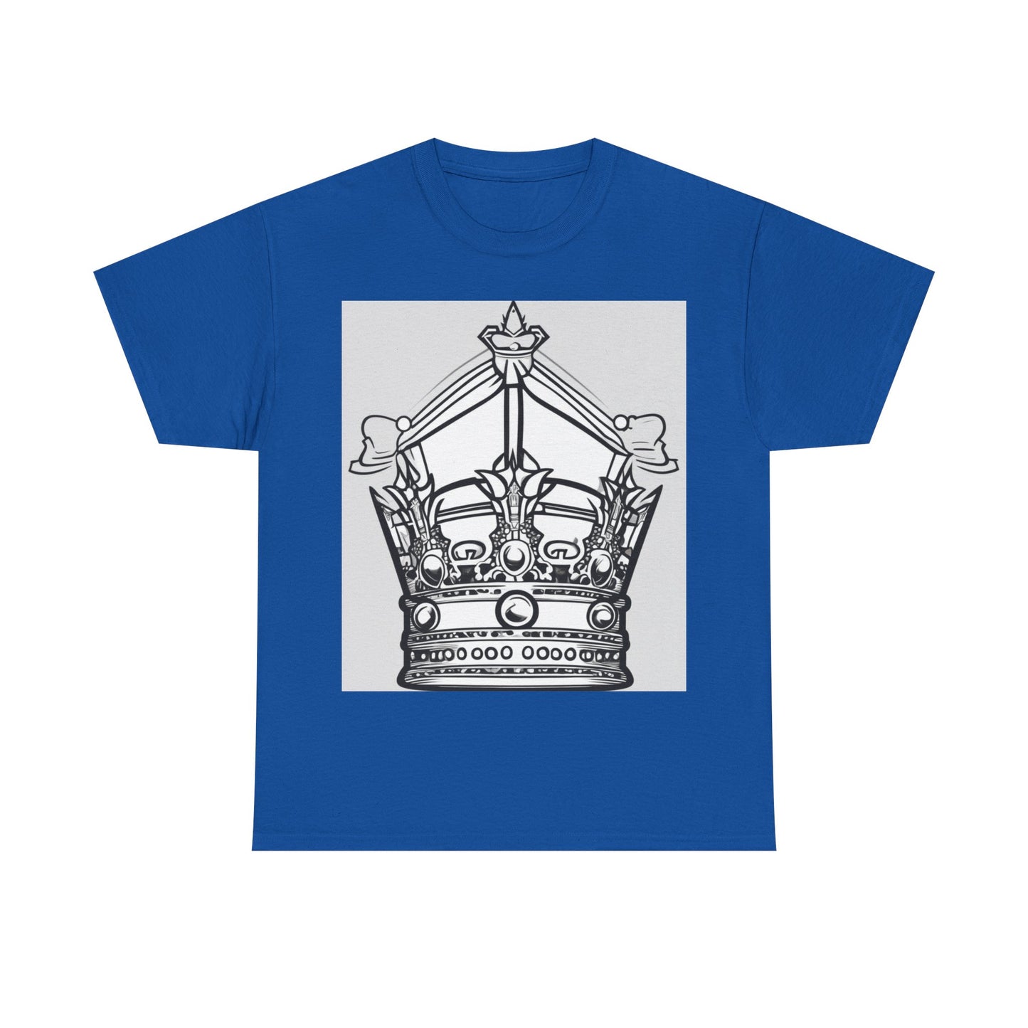 boostlete-quiet-power-icon-crown-outline-badge-0130 — Unisex Heavy Cotton Tee (Gildan 5000)