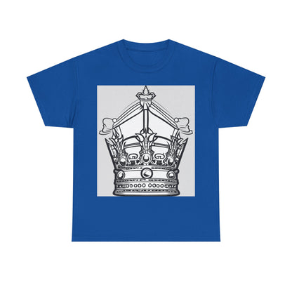boostlete-quiet-power-icon-crown-outline-badge-0130 — Unisex Heavy Cotton Tee (Gildan 5000)