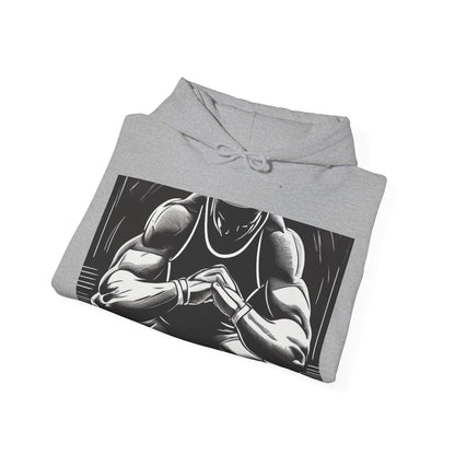 boostlete-pr-season-scene-athlete-outline-athletic-0144 — Unisex Heavy Blend Hooded Sweatshirt (Gildan)