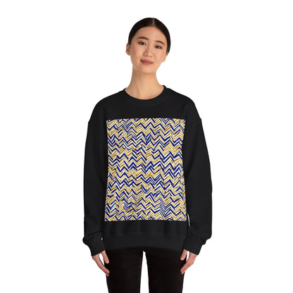 boostlete-boost-mode-pattern-ekg-line-art-0091 — Unisex Heavy Blend Crewneck Sweatshirt (Gildan)