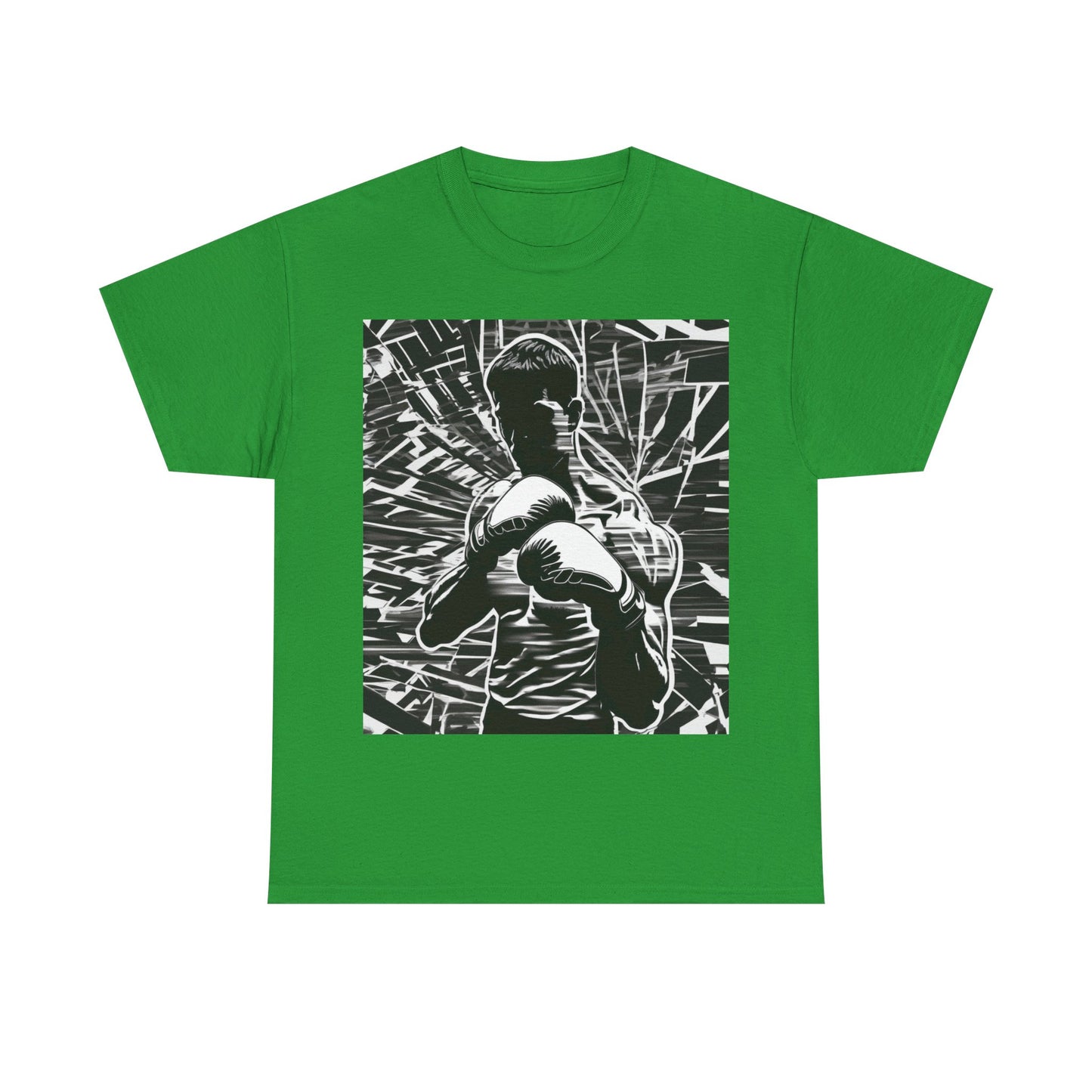 boostlete-boost-mode-scene-boxer-glitch-paper-0084 — Unisex Heavy Cotton Tee (Gildan 5000)