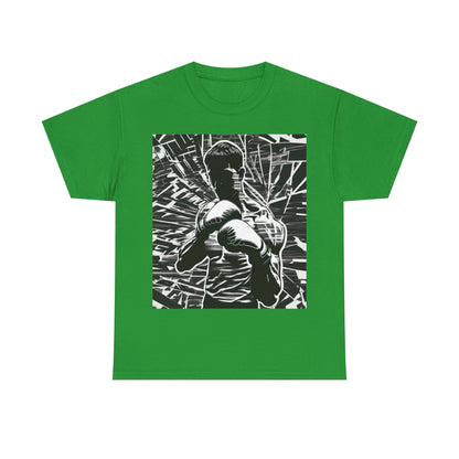 boostlete-boost-mode-scene-boxer-glitch-paper-0084 — Unisex Heavy Cotton Tee (Gildan 5000)