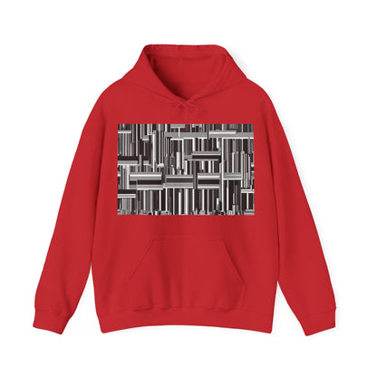 boostlete-recovery-progress-pattern-barcode-isometric-1023 — Unisex Heavy Blend Hoodie (G18500)