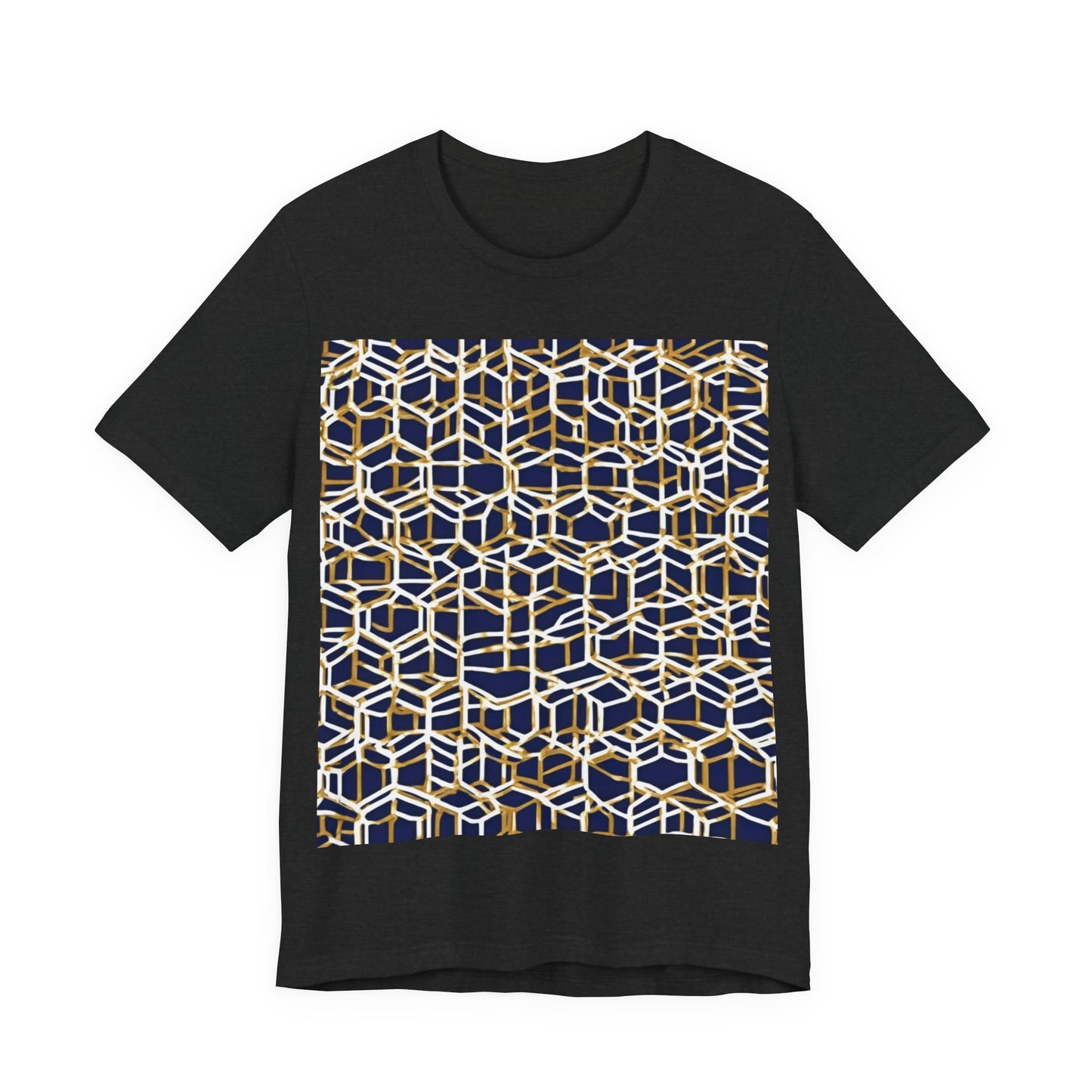 boostlete-am-crew-pattern-hex-industrial-0131 — Unisex Jersey Short Sleeve (B+C 3001)