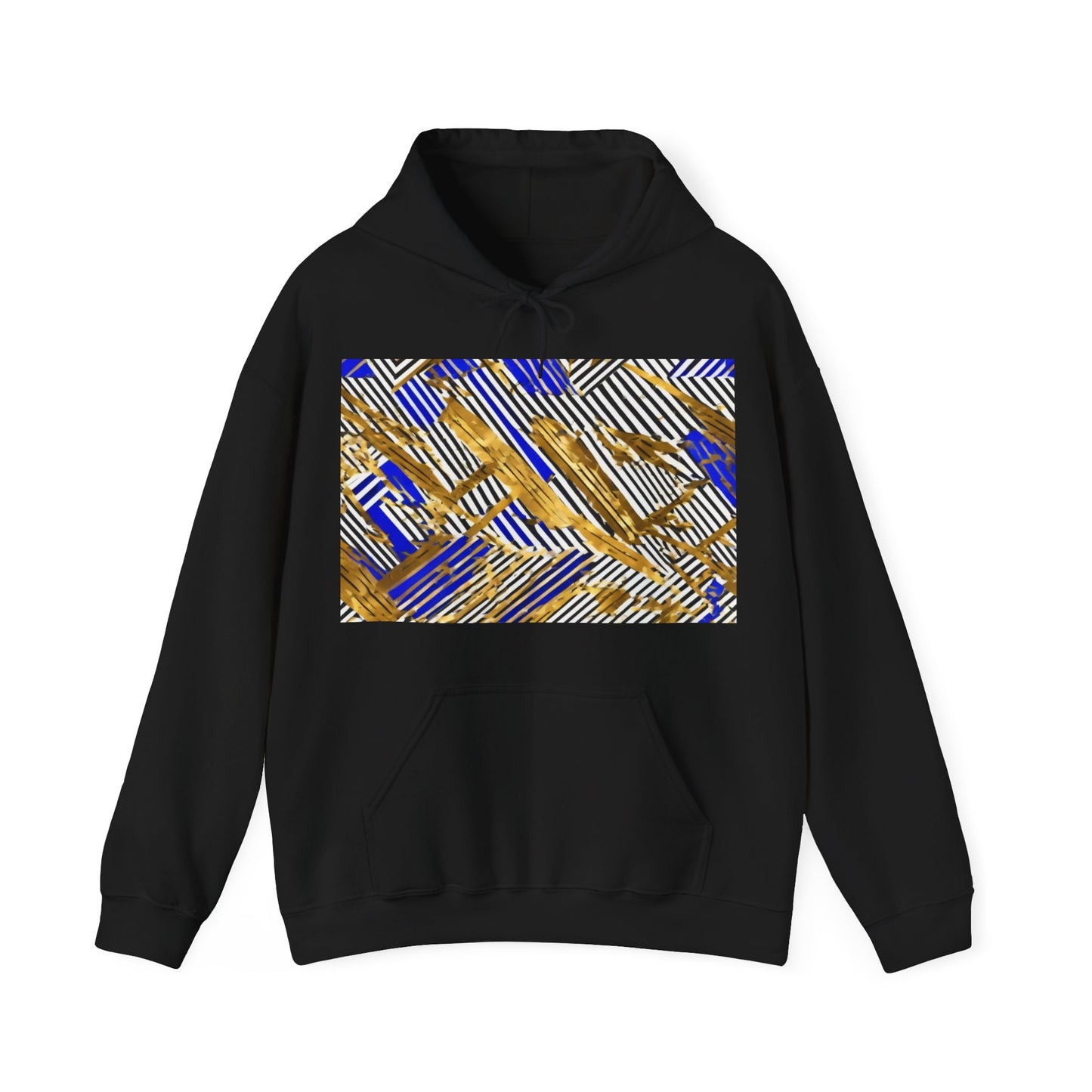 boostlete-boost-mode-pattern-diagonal-monoline-0015 — Unisex Heavy Blend Hooded Sweatshirt (Gildan)