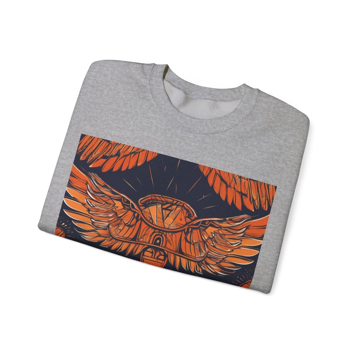 boostlete-field-day-icon-wings-soft-geometric-0298 — Unisex Heavy Blend Crewneck Sweatshirt (Gildan)