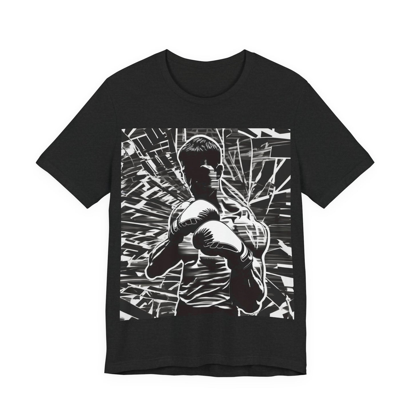 boostlete-boost-mode-scene-boxer-glitch-paper-0084 — Unisex Jersey Short Sleeve (B+C 3001)