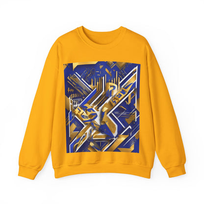 boostlete-am-crew-type-progress-beats-perfect-diagonal-modern-0209 — Unisex Heavy Blend Crewneck Sweatshirt (Gildan)