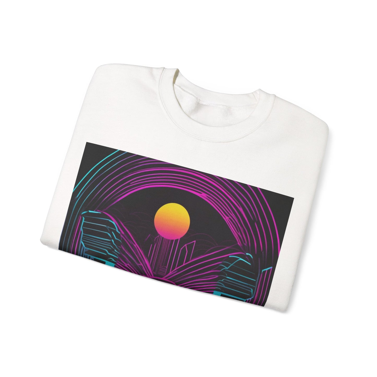 boostlete-rise-grind-icon-sunrise-motion-paper-0962 — Unisex Heavy Blend Crewneck (G18000)