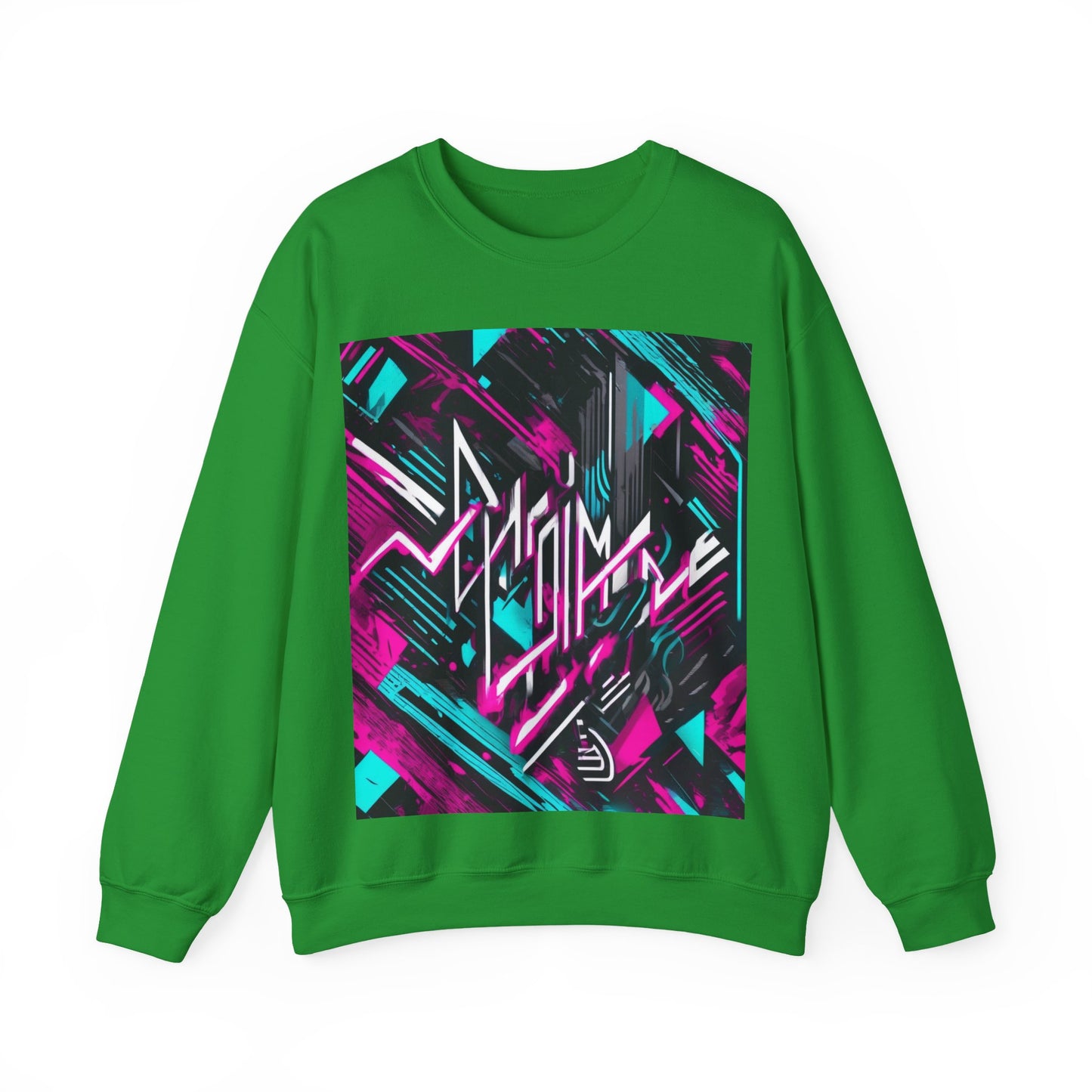 boostlete-recovery-progress-type-momentum-over-mood-diagonal-vector-0213 — Unisex Heavy Blend Crewneck Sweatshirt (Gildan)