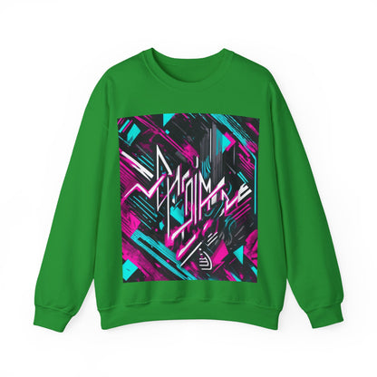 boostlete-recovery-progress-type-momentum-over-mood-diagonal-vector-0213 — Unisex Heavy Blend Crewneck Sweatshirt (Gildan)