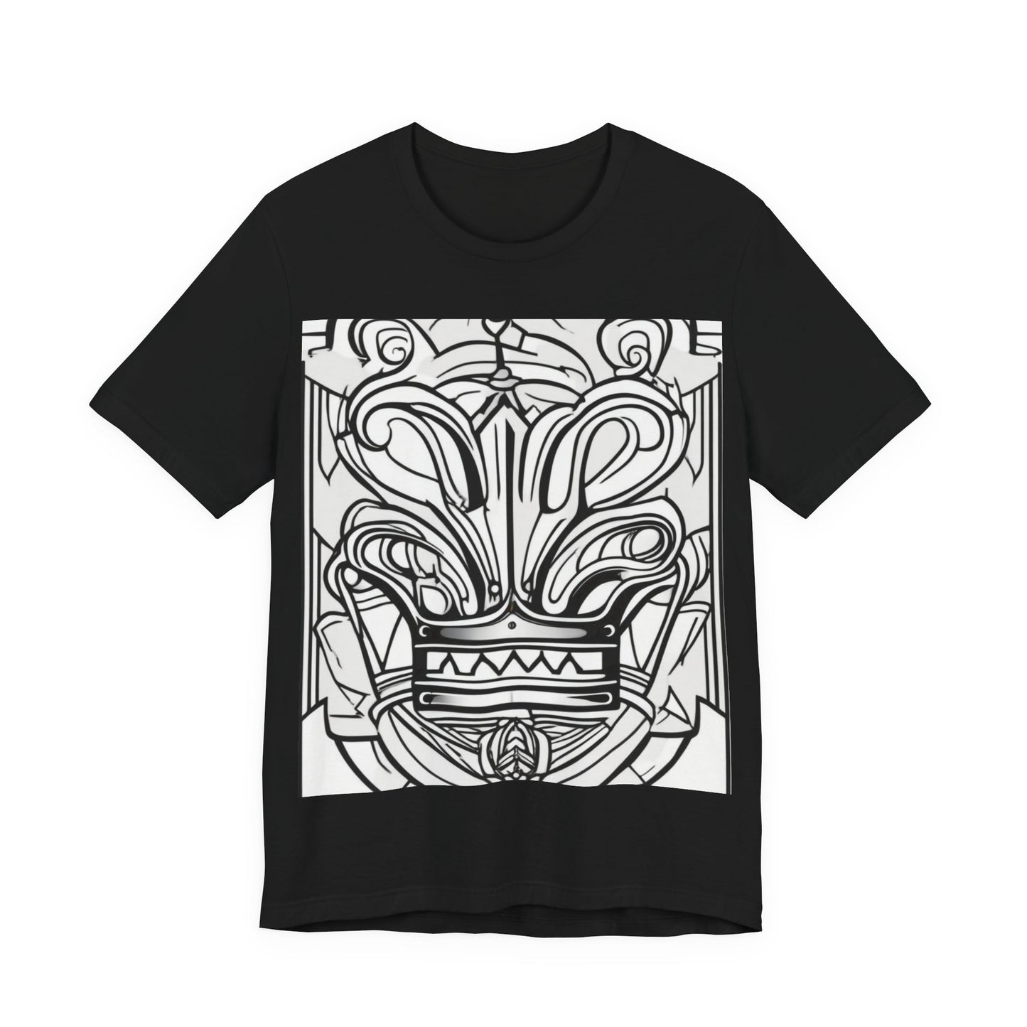 boostlete-boost-mode-icon-crown-offset-line-art-0190 — Unisex Jersey Short Sleeve (B+C 3001)