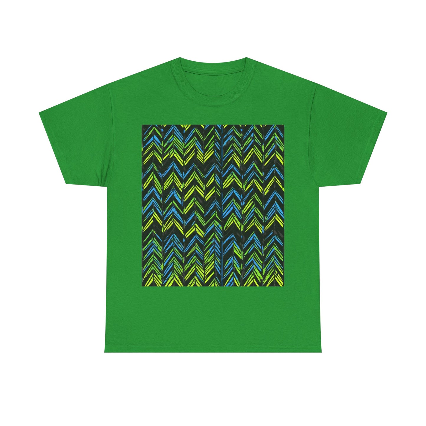 boostlete-mile-by-mile-pattern-chevron-monoline-0051 — Unisex Heavy Cotton Tee (Gildan 5000)