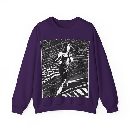 boostlete-headspace-scene-marathoner-speed-geometric-0816 — Unisex Heavy Blend Crewneck (G18000)