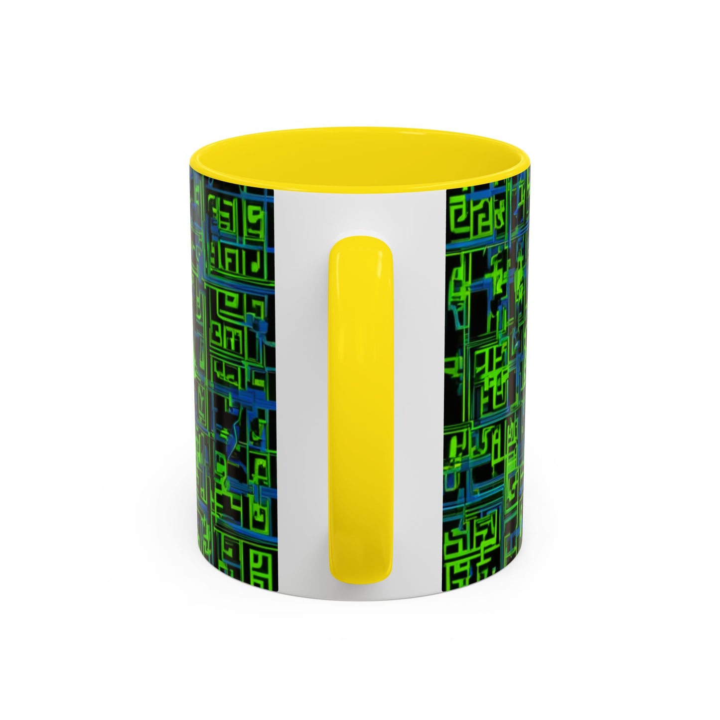 boostlete-mile-by-mile-pattern-plate-number-blueprint-0147 — Accent Mug 11oz/15oz