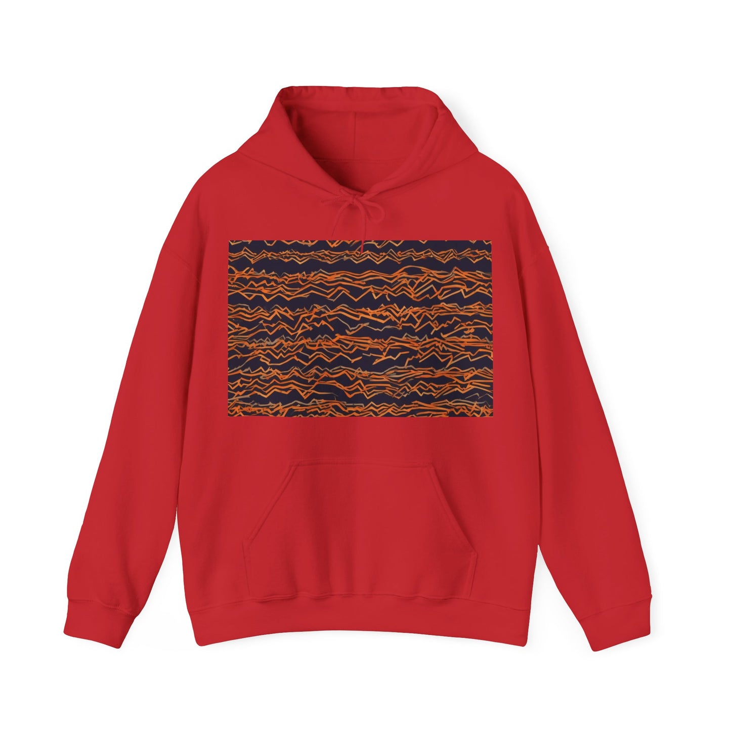 boostlete-field-day-pattern-ekg-bold-0135 — Unisex Heavy Blend Hooded Sweatshirt (Gildan)