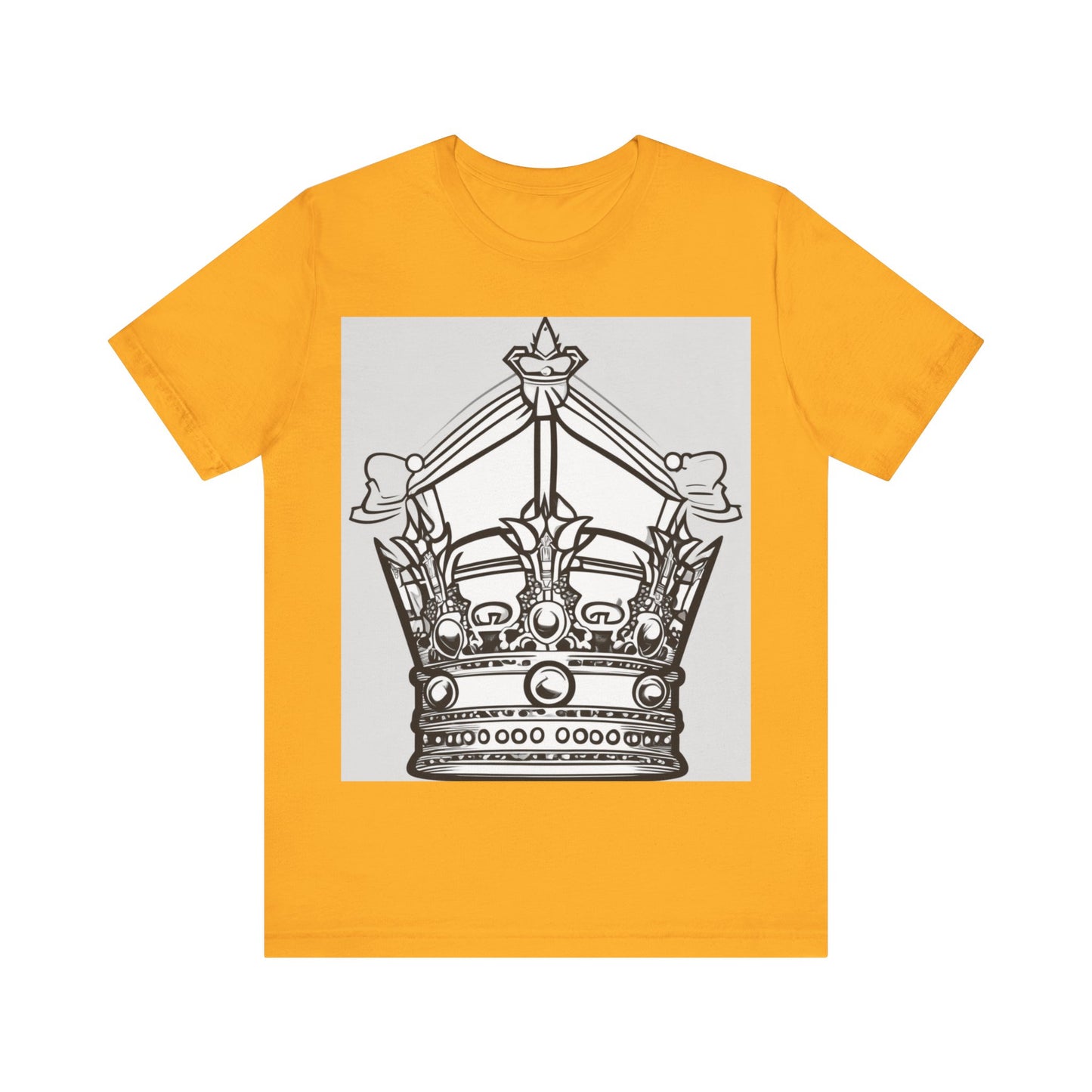 boostlete-quiet-power-icon-crown-outline-badge-0130 — Unisex Jersey Short Sleeve (B+C 3001)