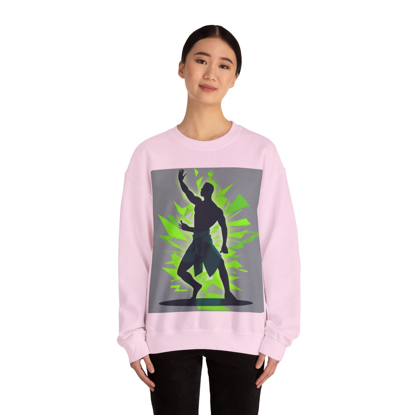 boostlete-mile-by-mile-scene-yogi-offset-isometric-0972 — Unisex Heavy Blend Crewneck (G18000)