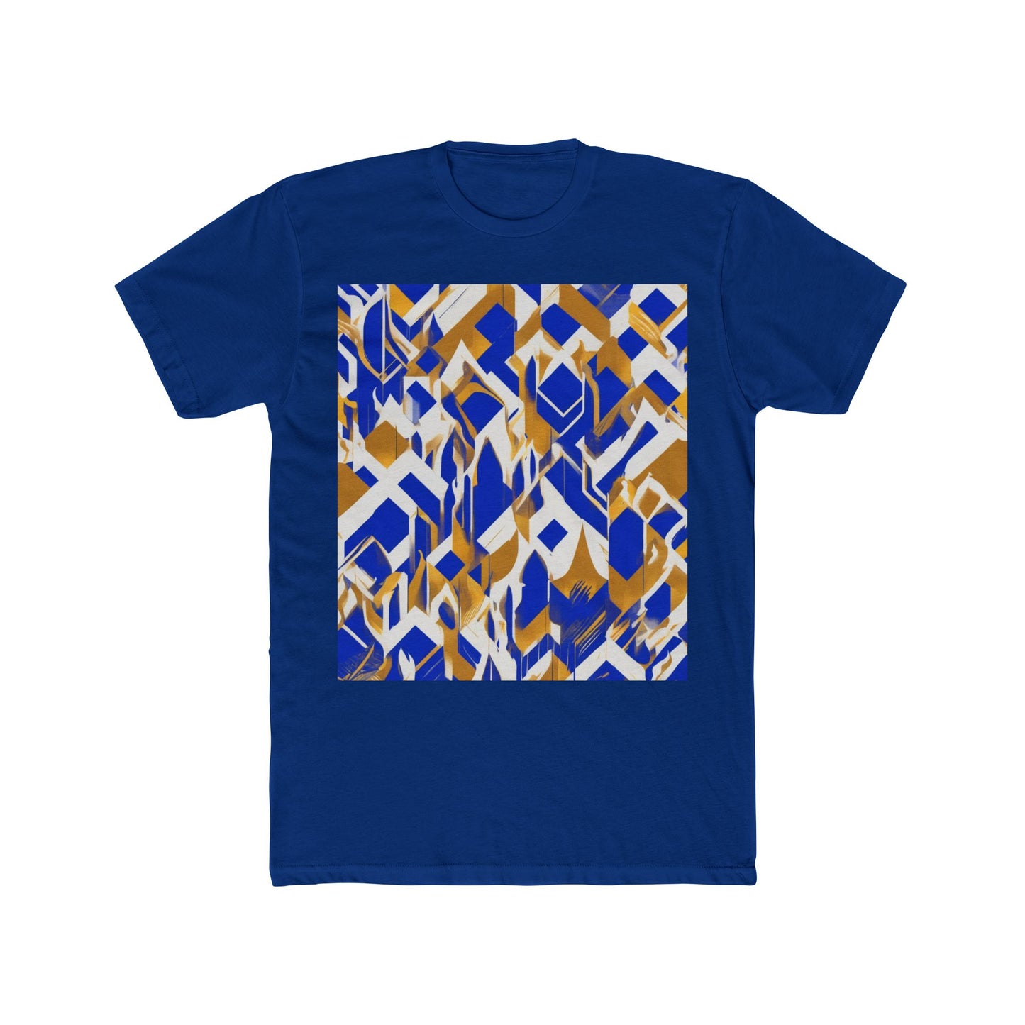 boostlete-field-day-icon-flame-glitch-geometric-0090 — Unisex Cotton Crew Tee (NL 3600)