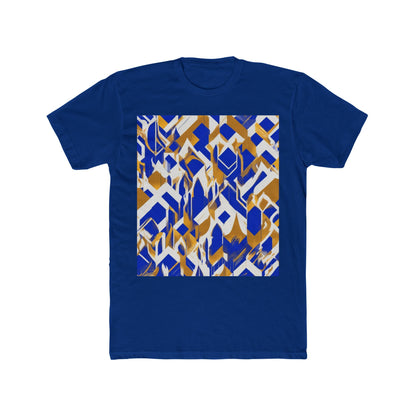 boostlete-field-day-icon-flame-glitch-geometric-0090 — Unisex Cotton Crew Tee (NL 3600)