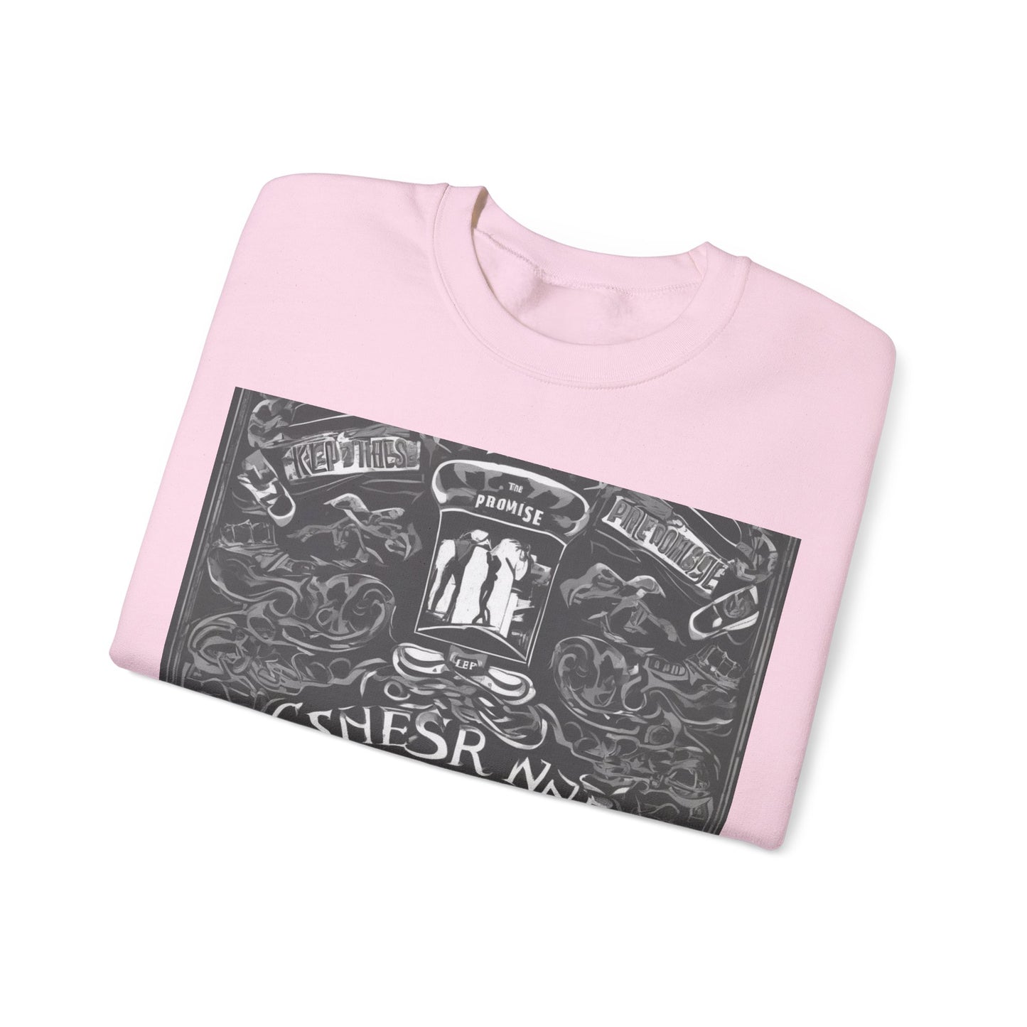 boostlete-boost-mode-type-keep-the-promise-big-monoline-0049 — Unisex Heavy Blend Crewneck (G18000)