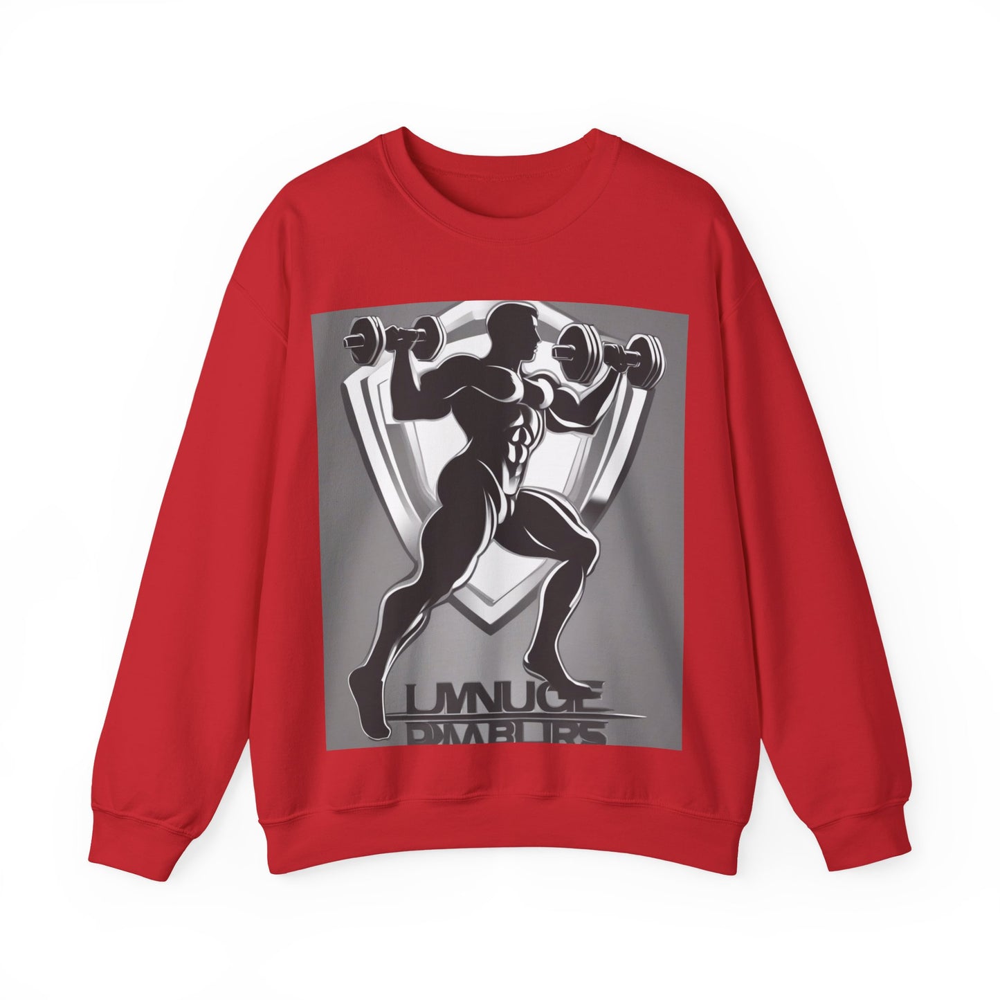 boostlete-mile-by-mile-scene-lunge-3d-athletic-0020 — Unisex Heavy Blend Crewneck Sweatshirt (Gildan)