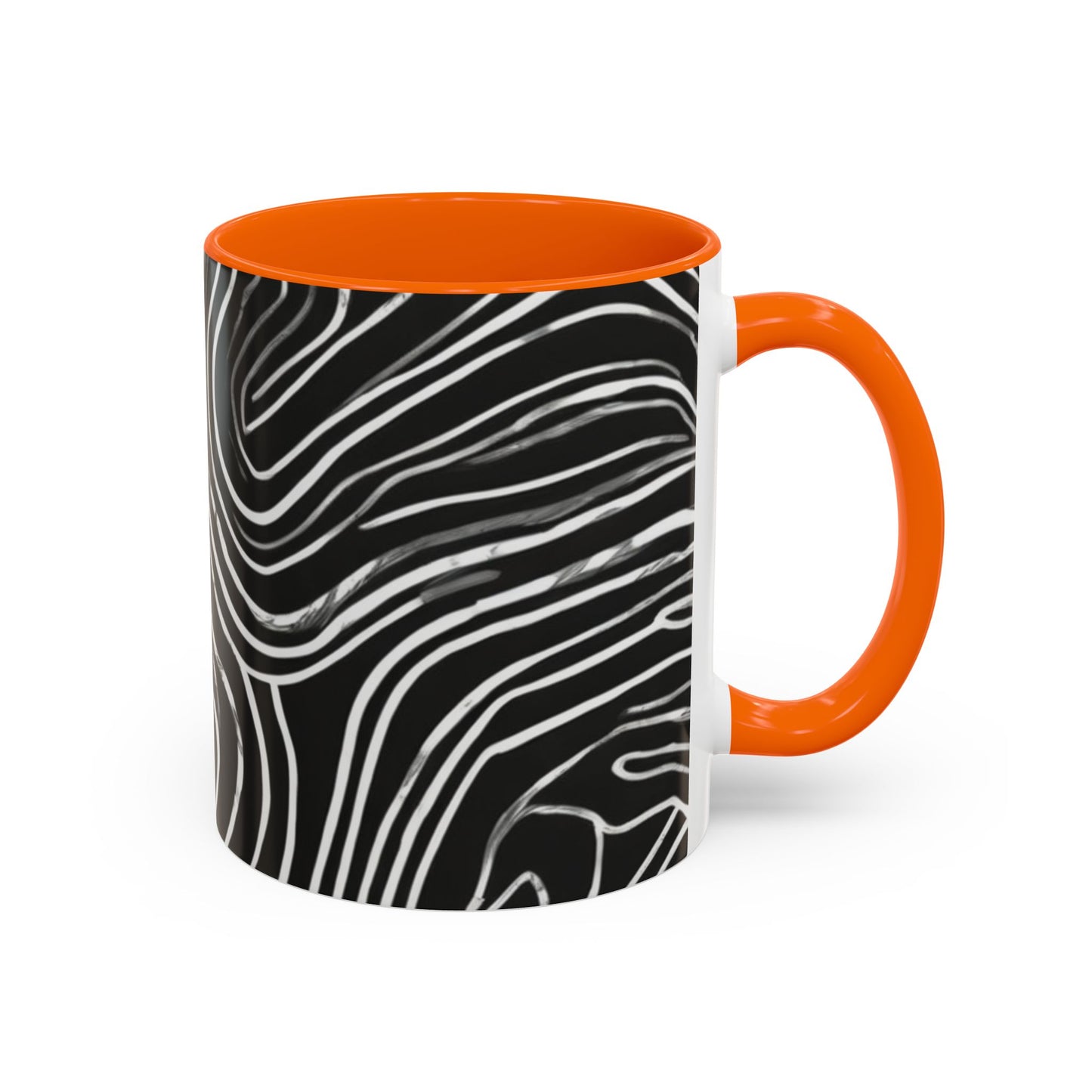 boostlete-field-day-pattern-topographic-badge-0307 — Accent Mug 11oz/15oz