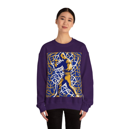 boostlete-field-day-scene-boxer-offset-paper-0776 — Unisex Heavy Blend Crewneck (G18000)