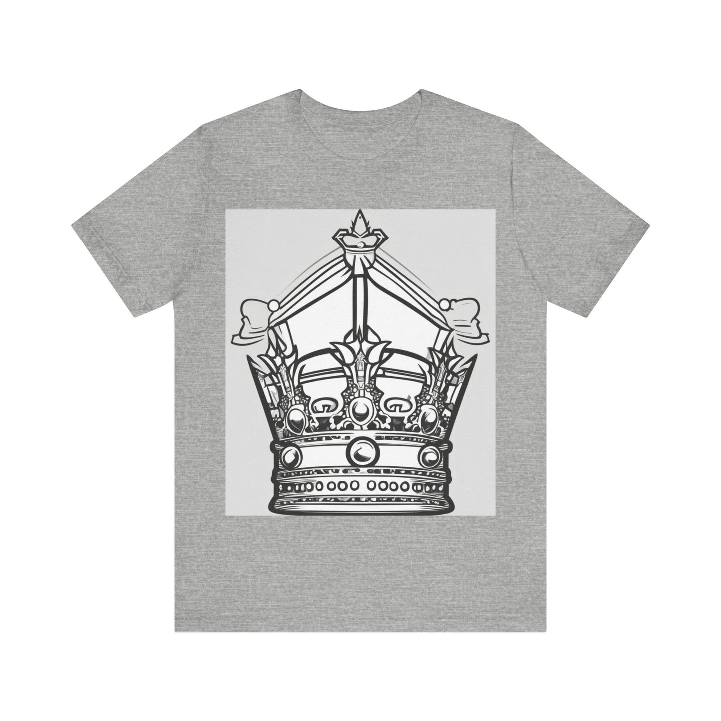 boostlete-quiet-power-icon-crown-outline-badge-0130 — Unisex Jersey Short Sleeve (B+C 3001)