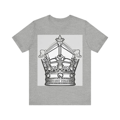 boostlete-quiet-power-icon-crown-outline-badge-0130 — Unisex Jersey Short Sleeve (B+C 3001)