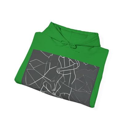 boostlete-pr-season-scene-runner-outline-geometric-1072 — Unisex Heavy Blend Hoodie (G18500)