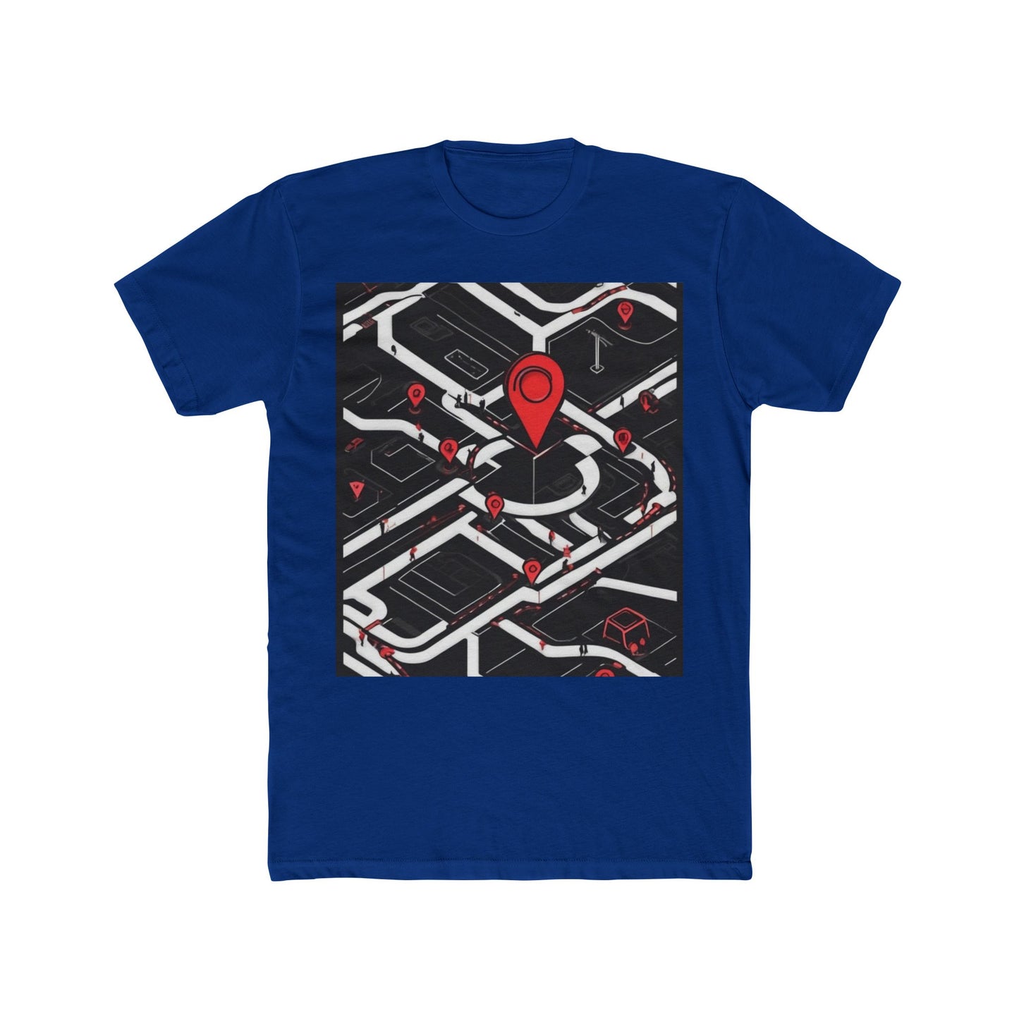 boostlete-am-crew-icon-map-matte-isometric-0094 — Unisex Cotton Crew Tee (NL 3600)