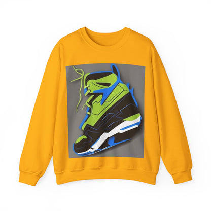 boostlete-quiet-power-icon-sneaker-duotone-paper-0066 — Unisex Heavy Blend Crewneck Sweatshirt (Gildan)